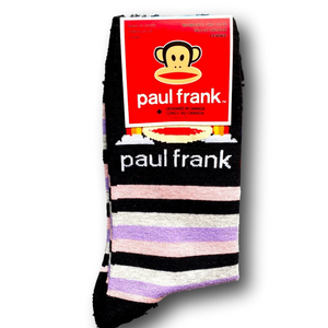3/$20 Sock Monkey Paul Frank Funny Novelty Crew Socks - NWT